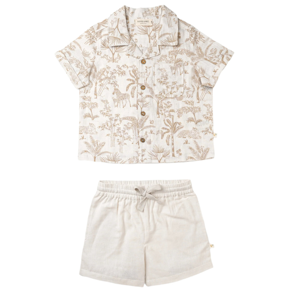 Organic Shirt & Shorts Set - Wild Tropics - HoneyBug