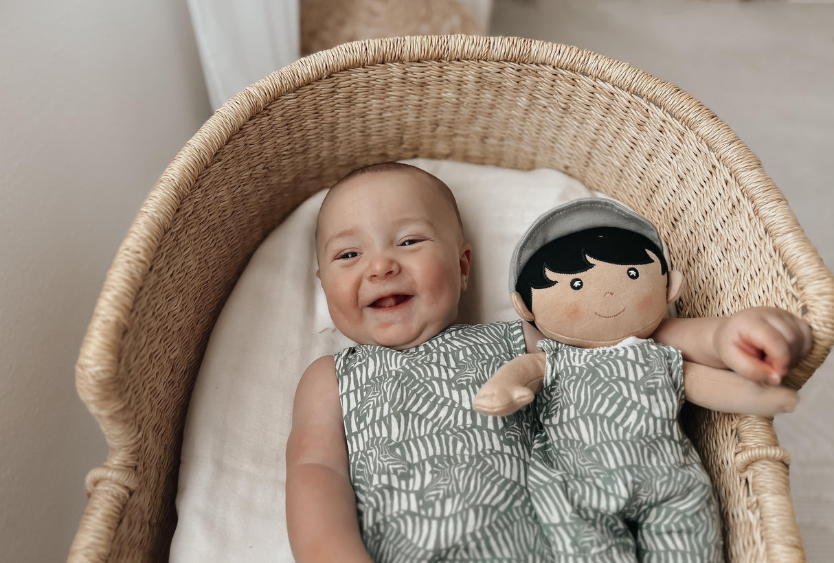 Doll Coverall - Zebra Print - HoneyBug