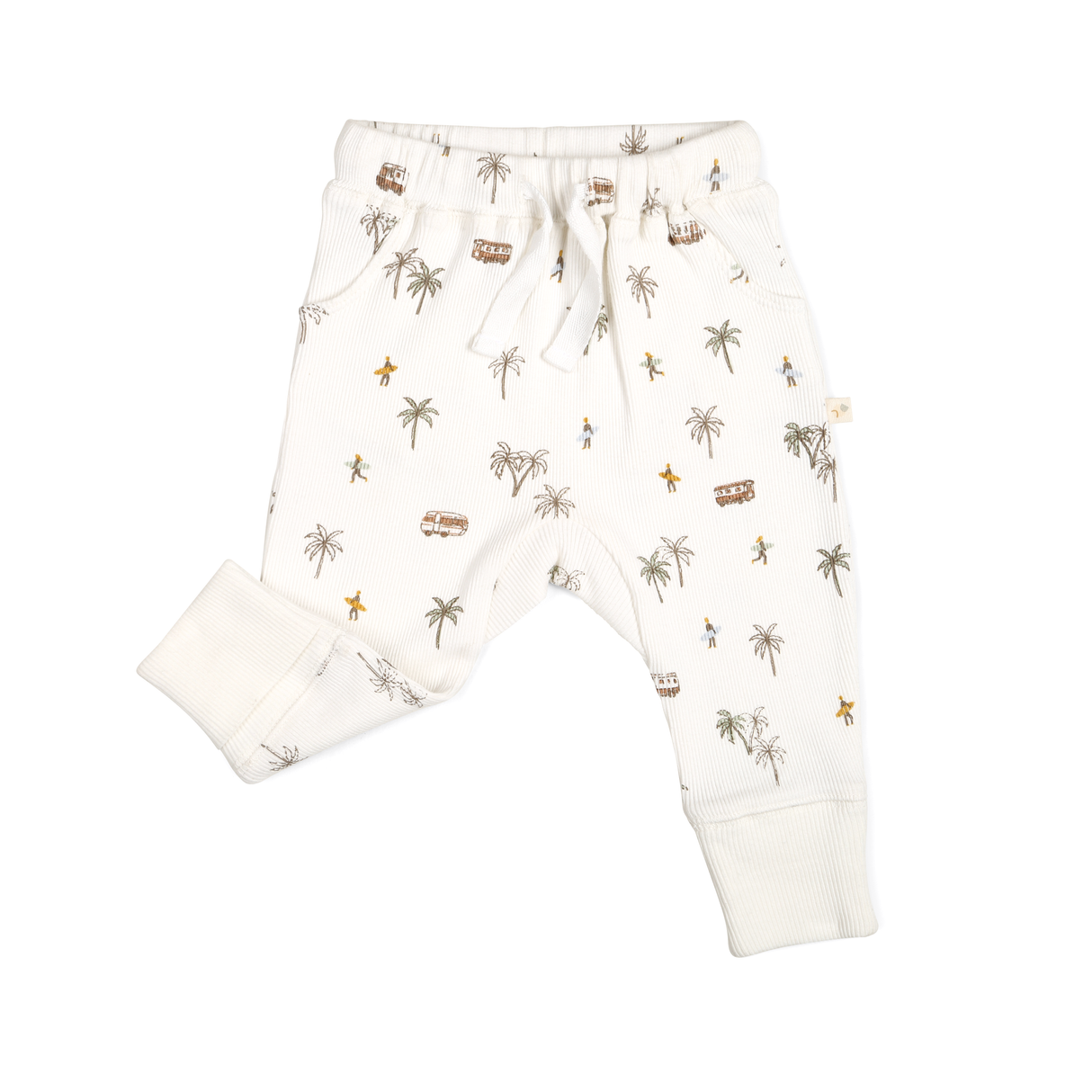 Organic Baby Toddler Harem Pants - Malibu - HoneyBug