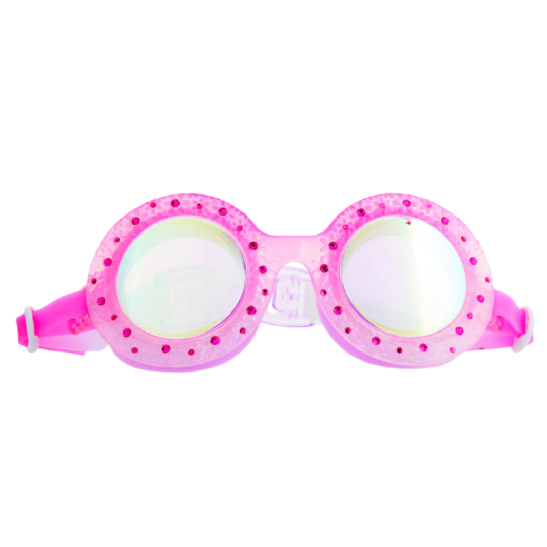 Blush Begonia Budding Flowers Girl Kids' Swim Goggles - HoneyBug