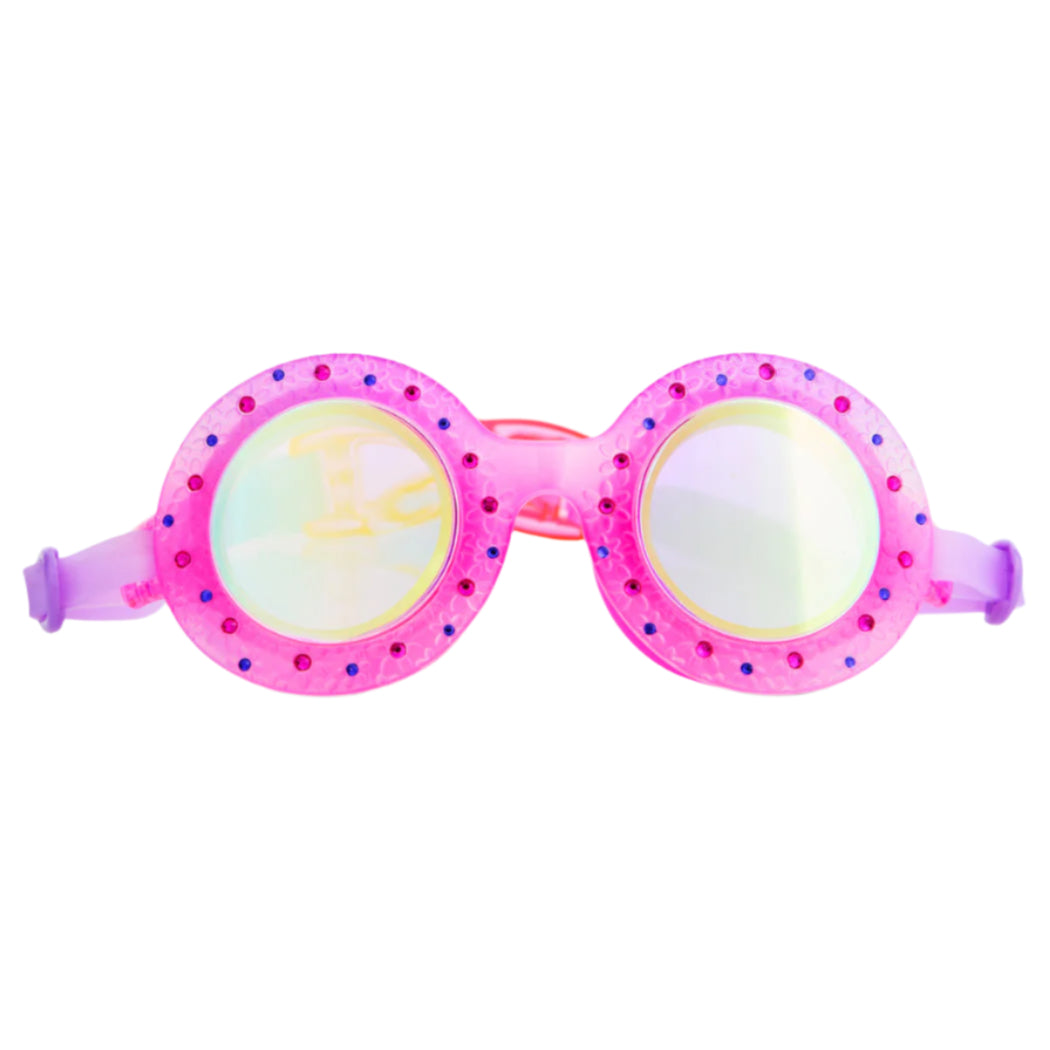 Morning Magenta Budding Flowers Girl Kids' Swim Goggles - HoneyBug