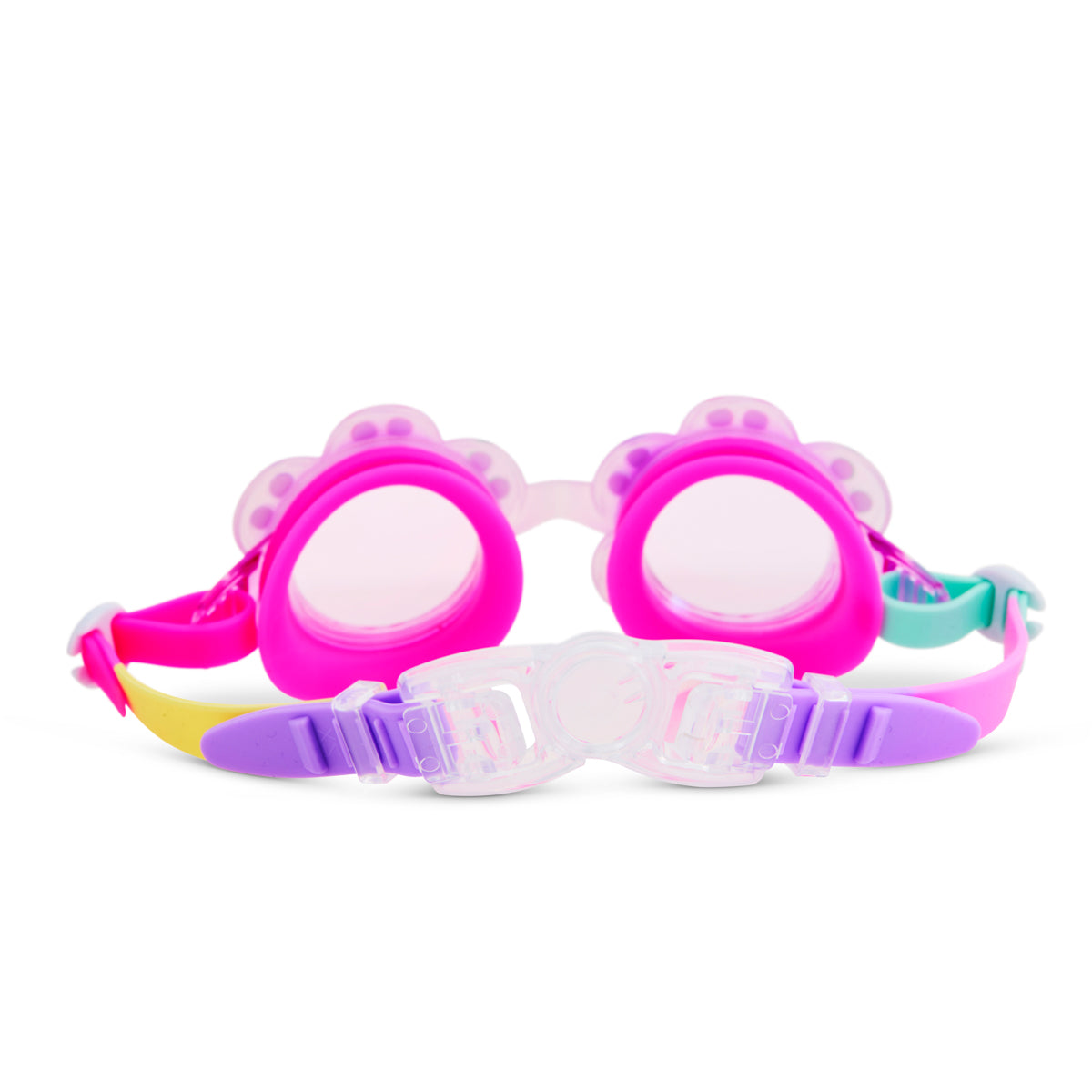 Purple Petunia Petals Girl Kids' Swim Goggles - HoneyBug