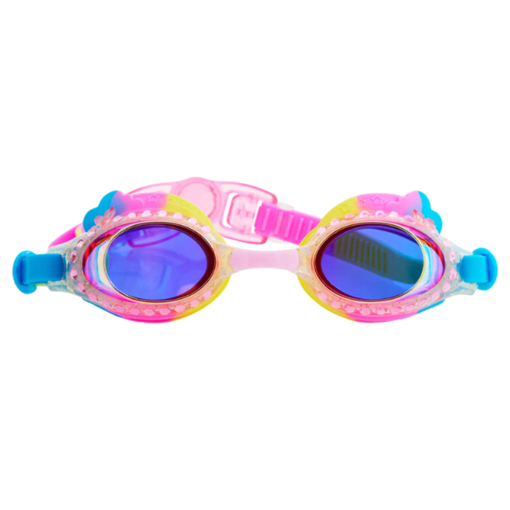 Colorful Clouds Rainbow Girl Kids' Swim Goggles - HoneyBug
