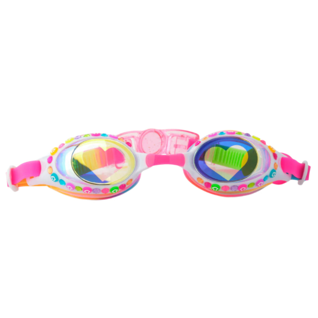 Positively Pink Smile Girl Kids' Swim Goggles - HoneyBug
