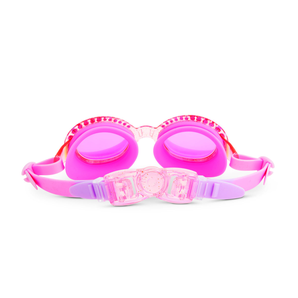 Pop of Purple Sparkling Summer Girl Kids' Swim Goggles - HoneyBug