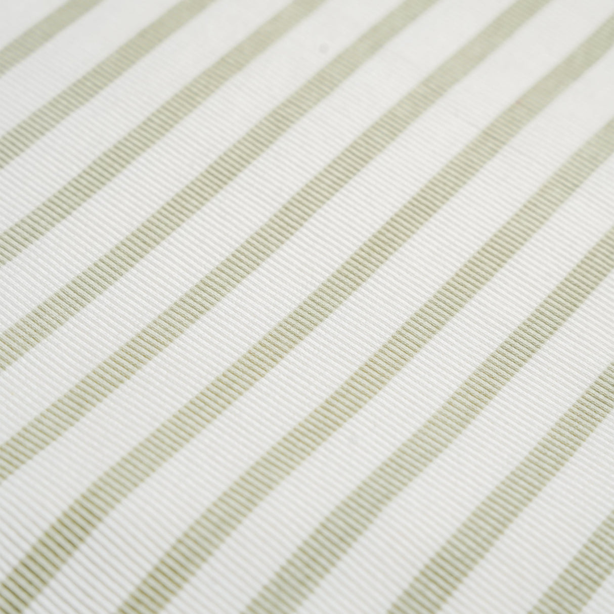 Organic Tank & Tee Shorts Set - Sage Stripes - HoneyBug