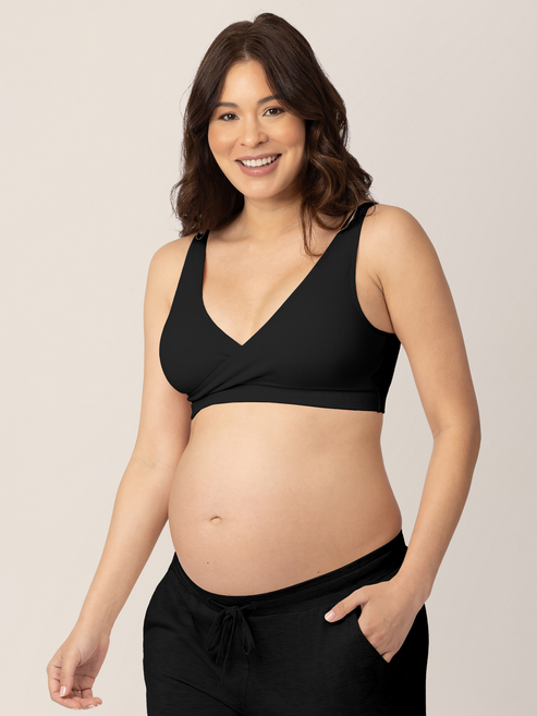 Sublime® Adjustable Crossover Nursing & Lounge Bra | Black - HoneyBug
