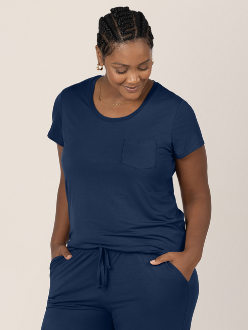 Everyday Nursing & Maternity T-shirt | Navy - HoneyBug