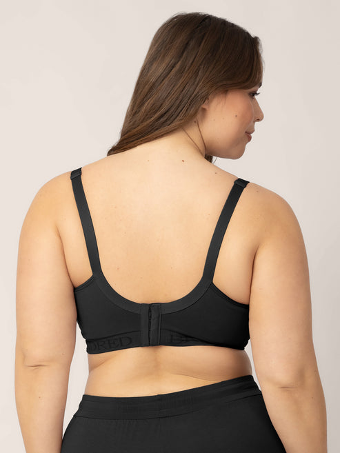 Signature Sublime® Contour Hands-Free Pumping & Nursing Bra | Black - HoneyBug