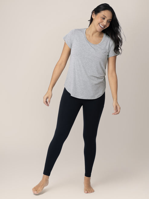 Everyday Nursing & Maternity T-shirt | Grey Heather - HoneyBug