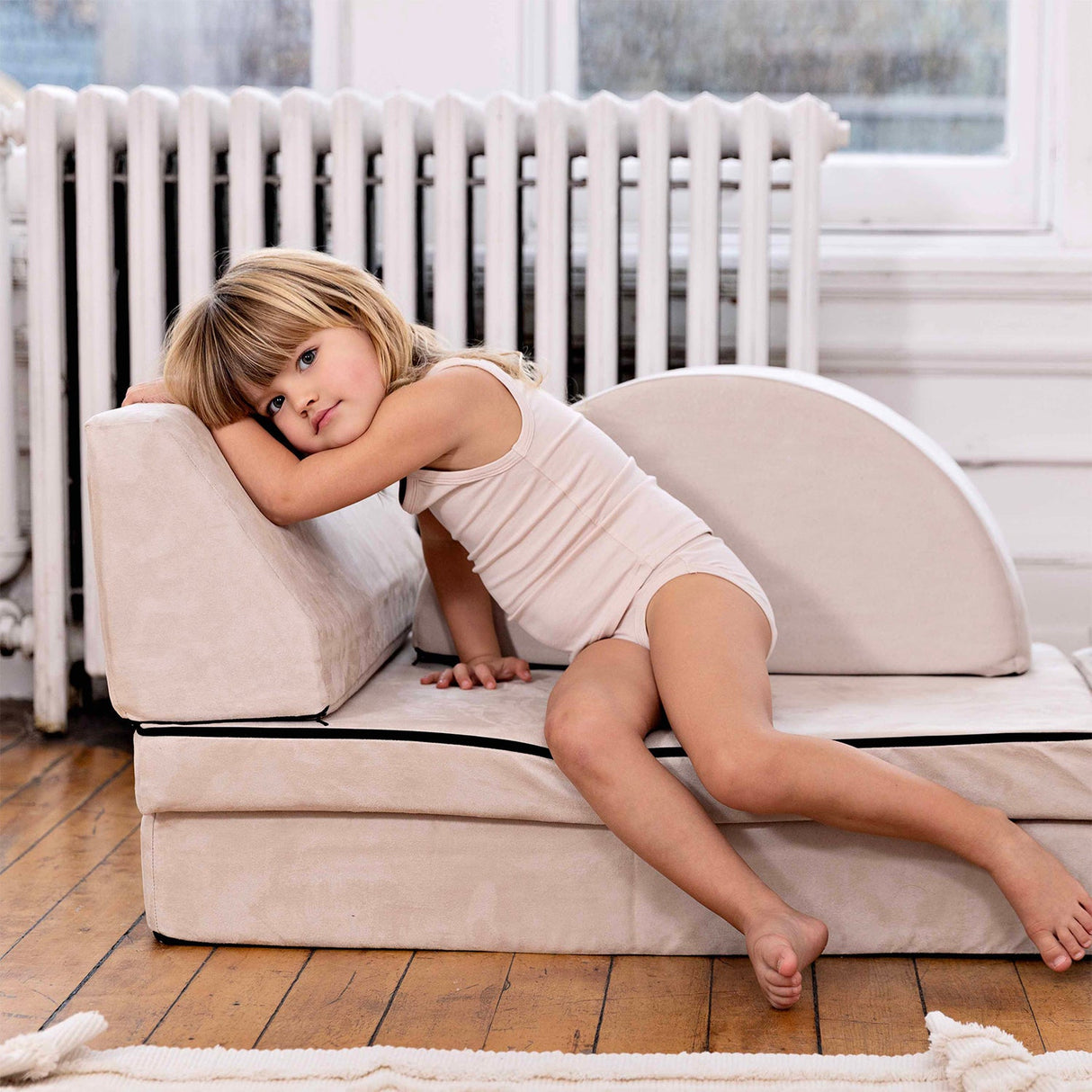 Logo Band White, Girl (2 Sets) - HoneyBug