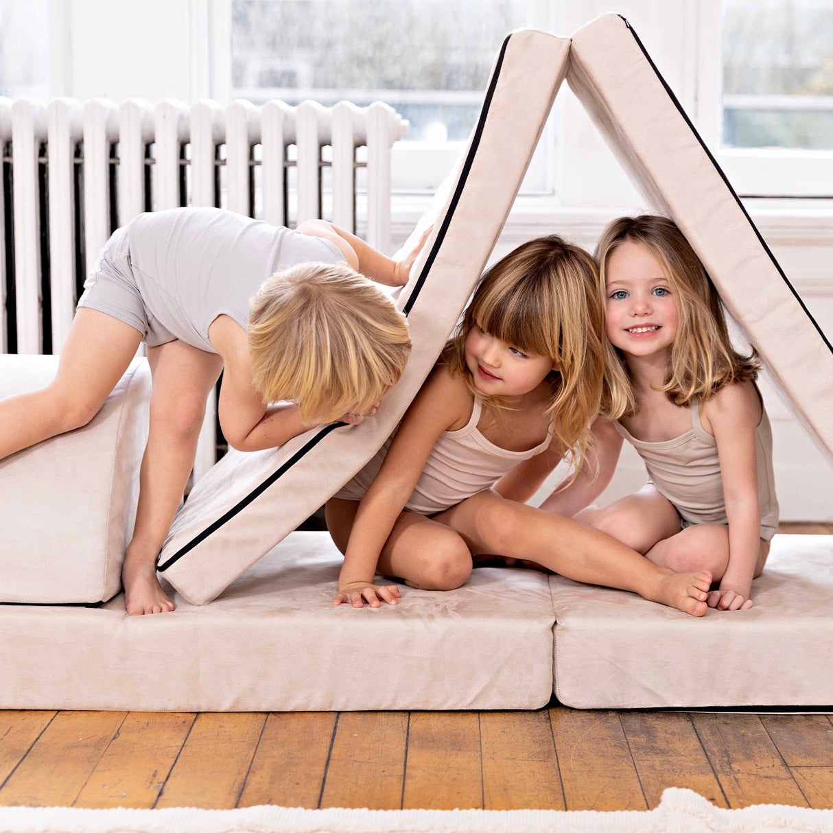 Bamboo Cotton White, Girl (2 Sets) - HoneyBug