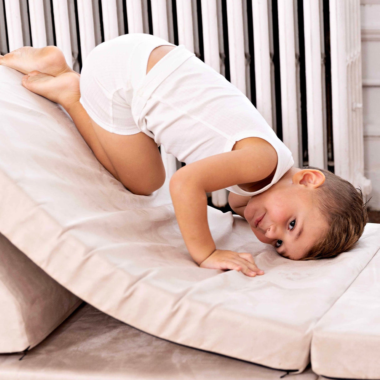 Ribbed Taupe + White (2 Sets) - HoneyBug