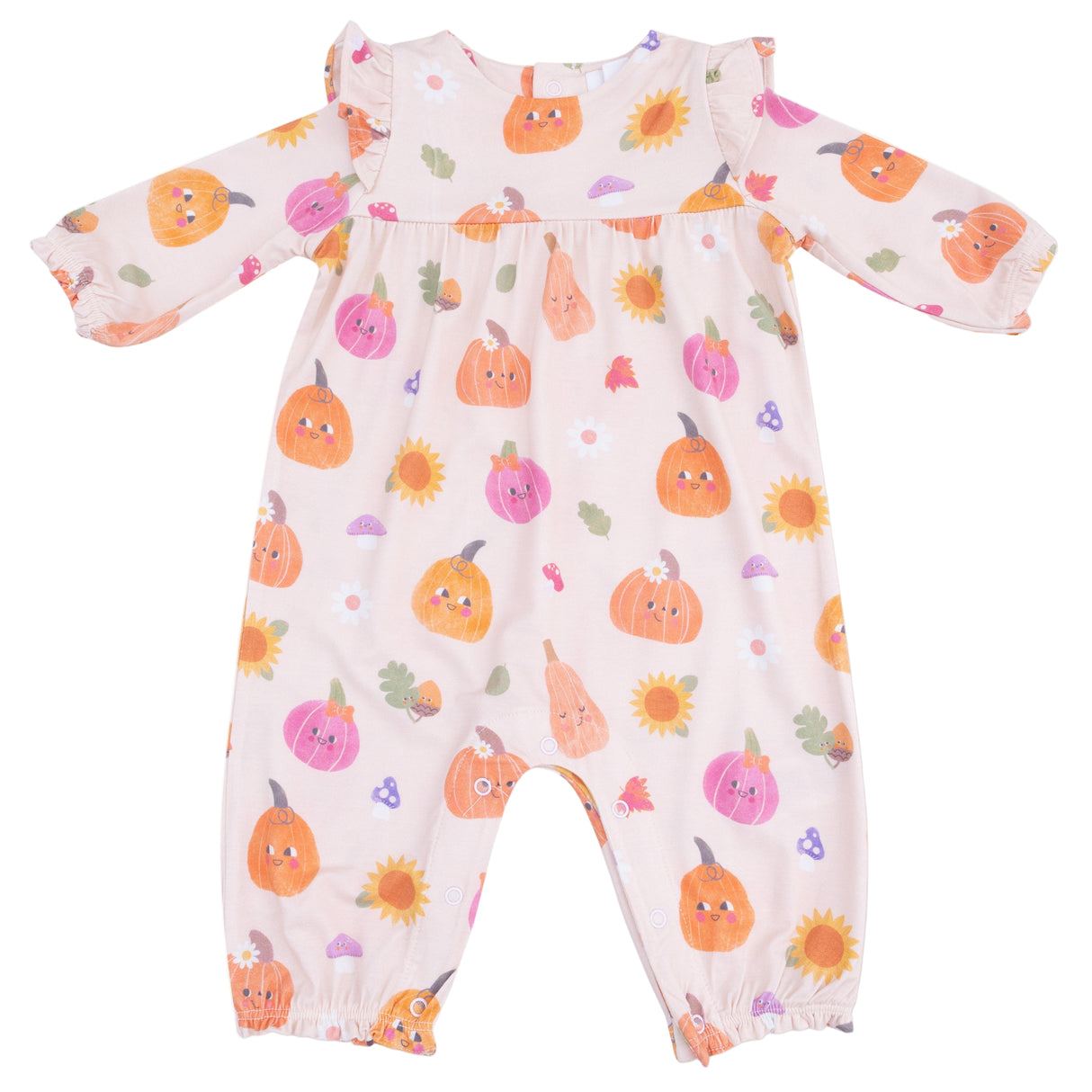 Ruffle Sleeve Romper - HoneyBug