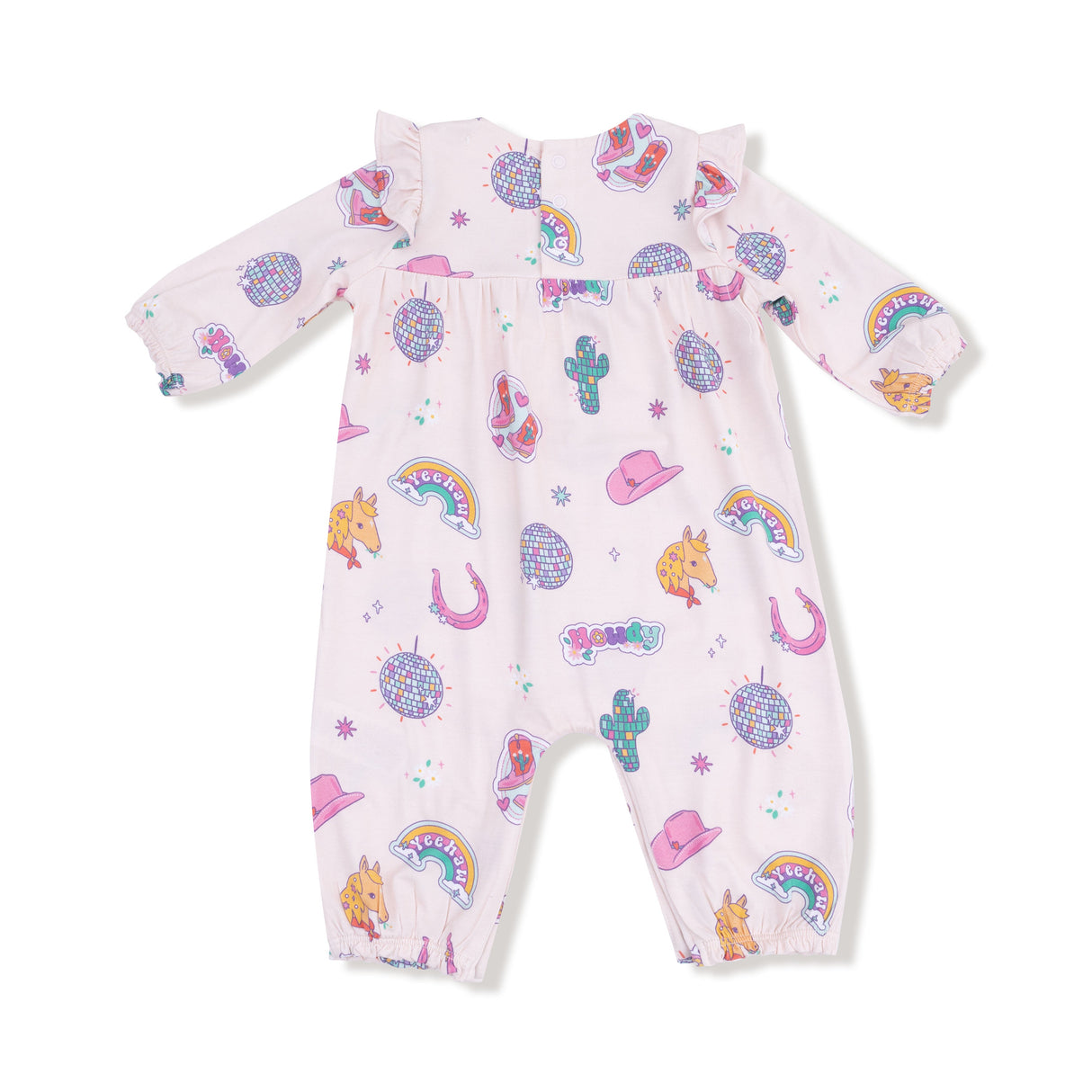 Ruffle Sleeve Romper - HoneyBug