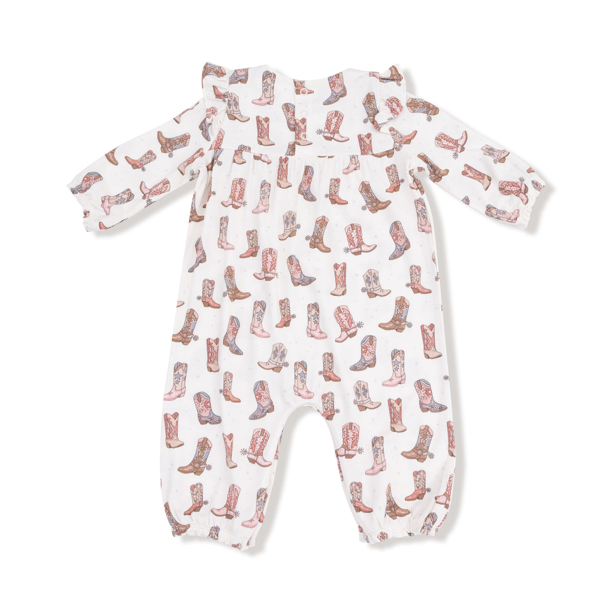 Ruffle Sleeve Romper - HoneyBug