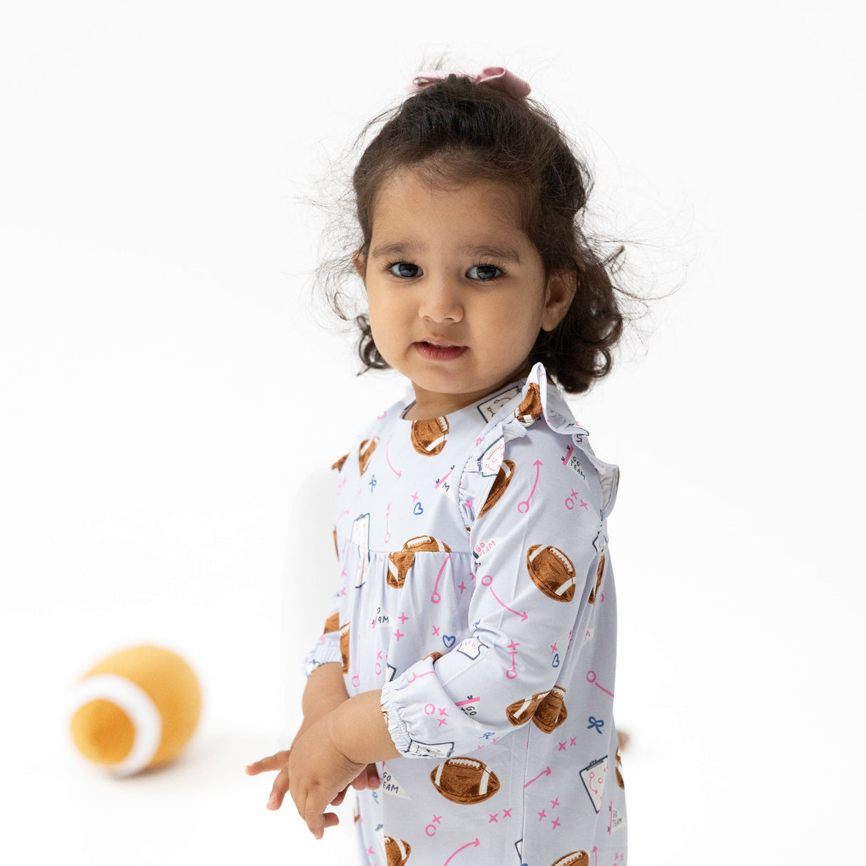 Ruffle Sleeve Romper - HoneyBug