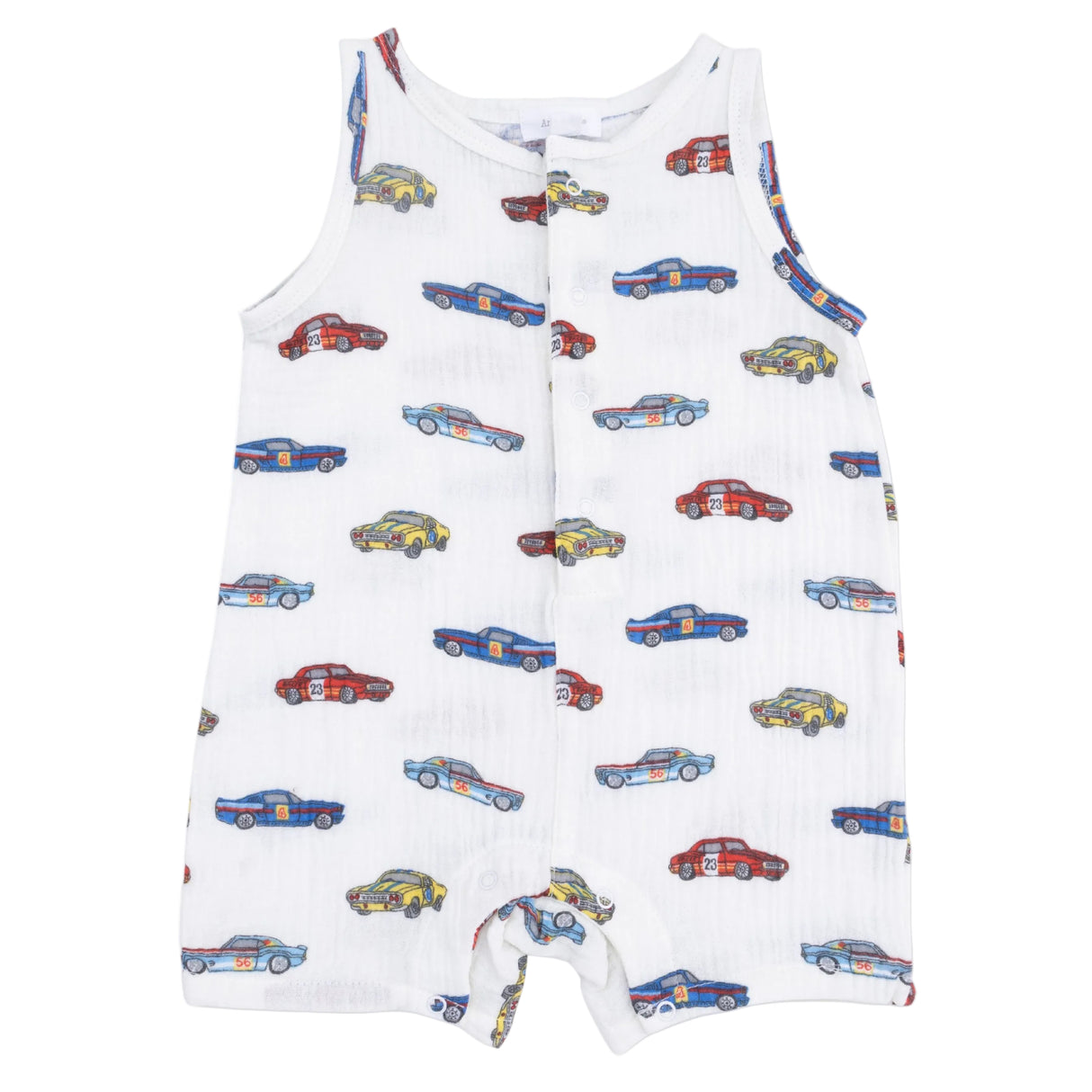 Race Cars - Sleeveless Shortie Romper