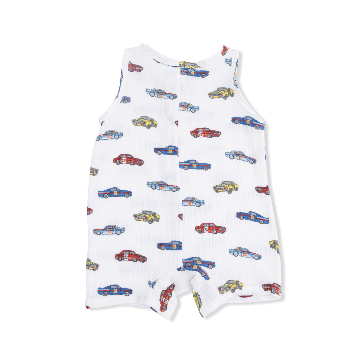 Race Cars - Sleeveless Shortie Romper