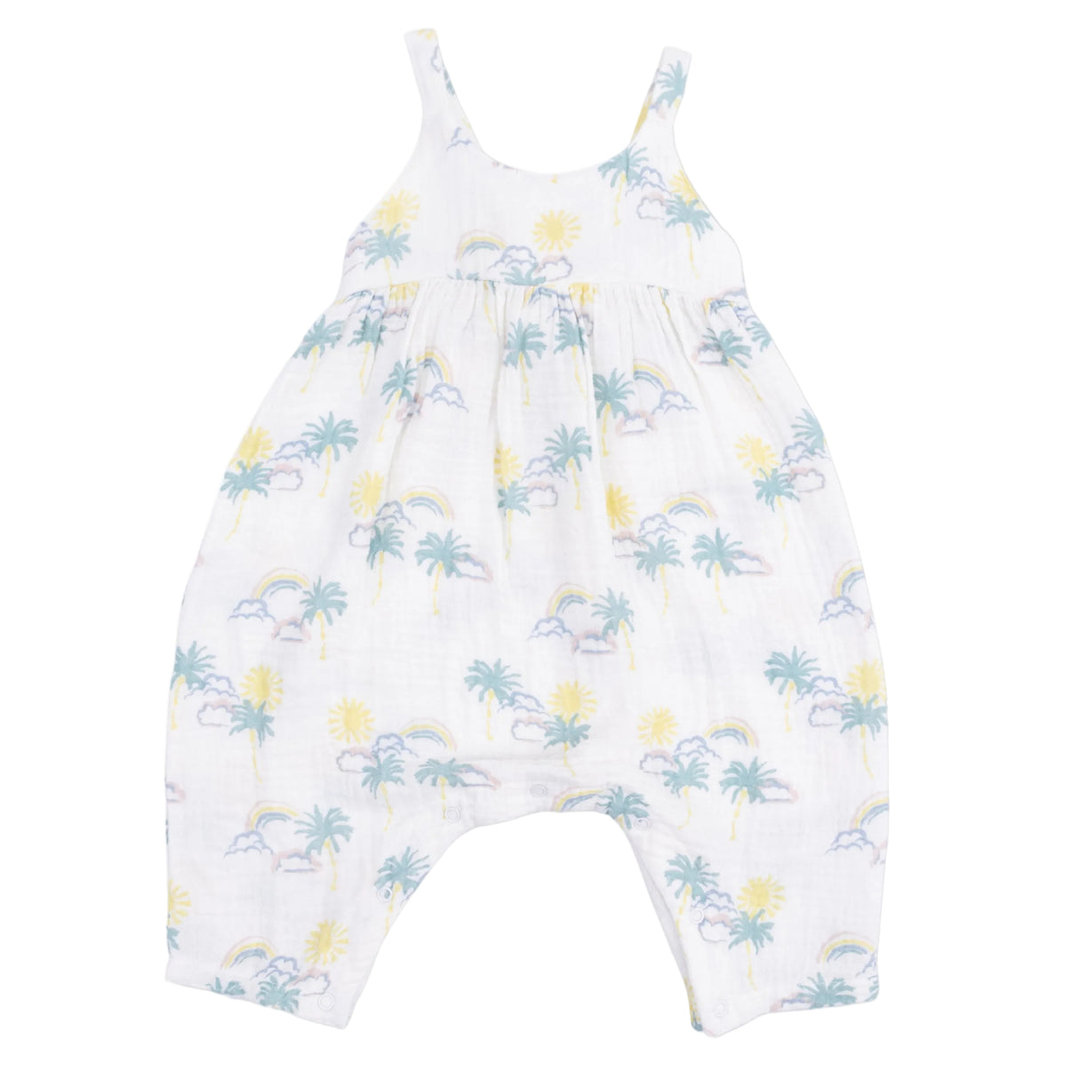 Palm Trees and Rainbows - Tie Back Romper