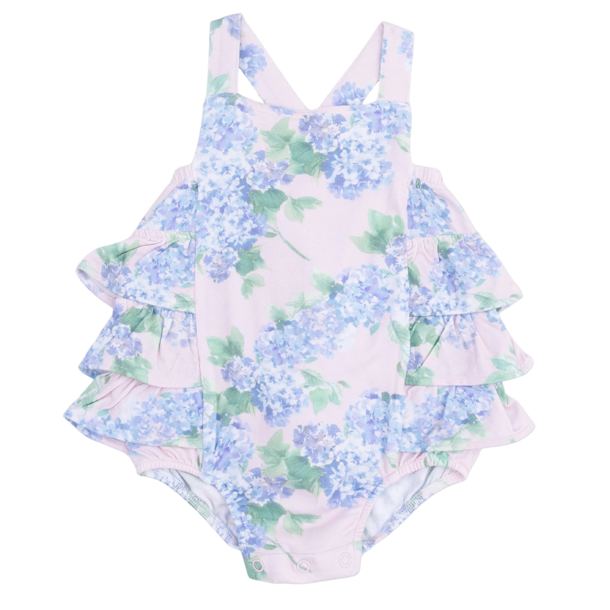 Hydrangeas - Ruffle Sunsuit