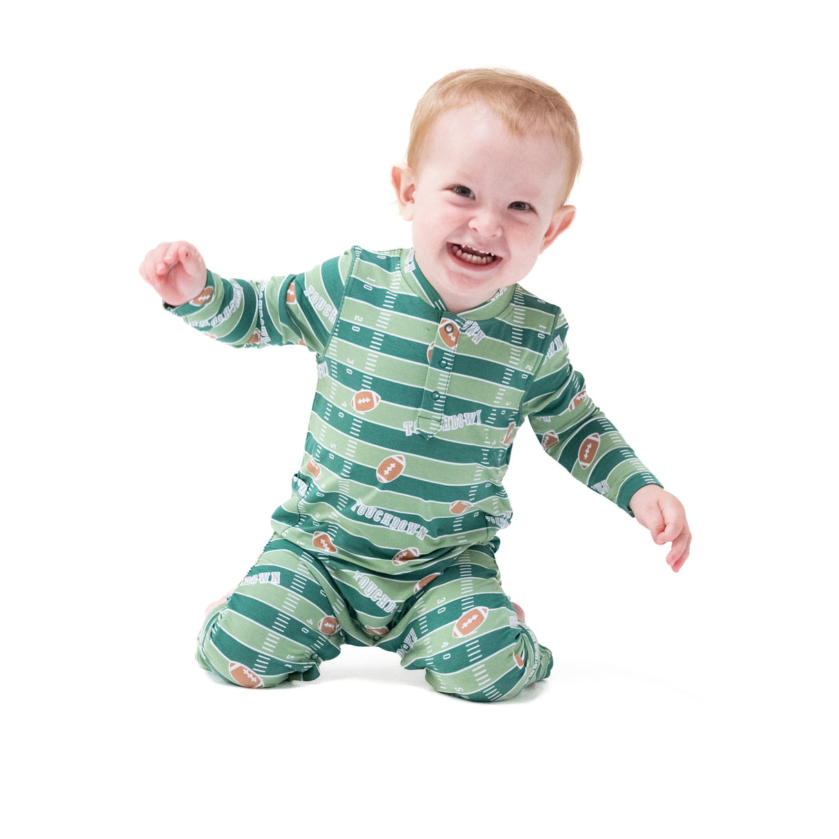 Uni Romper - Football Field - Glow in the Dark - HoneyBug