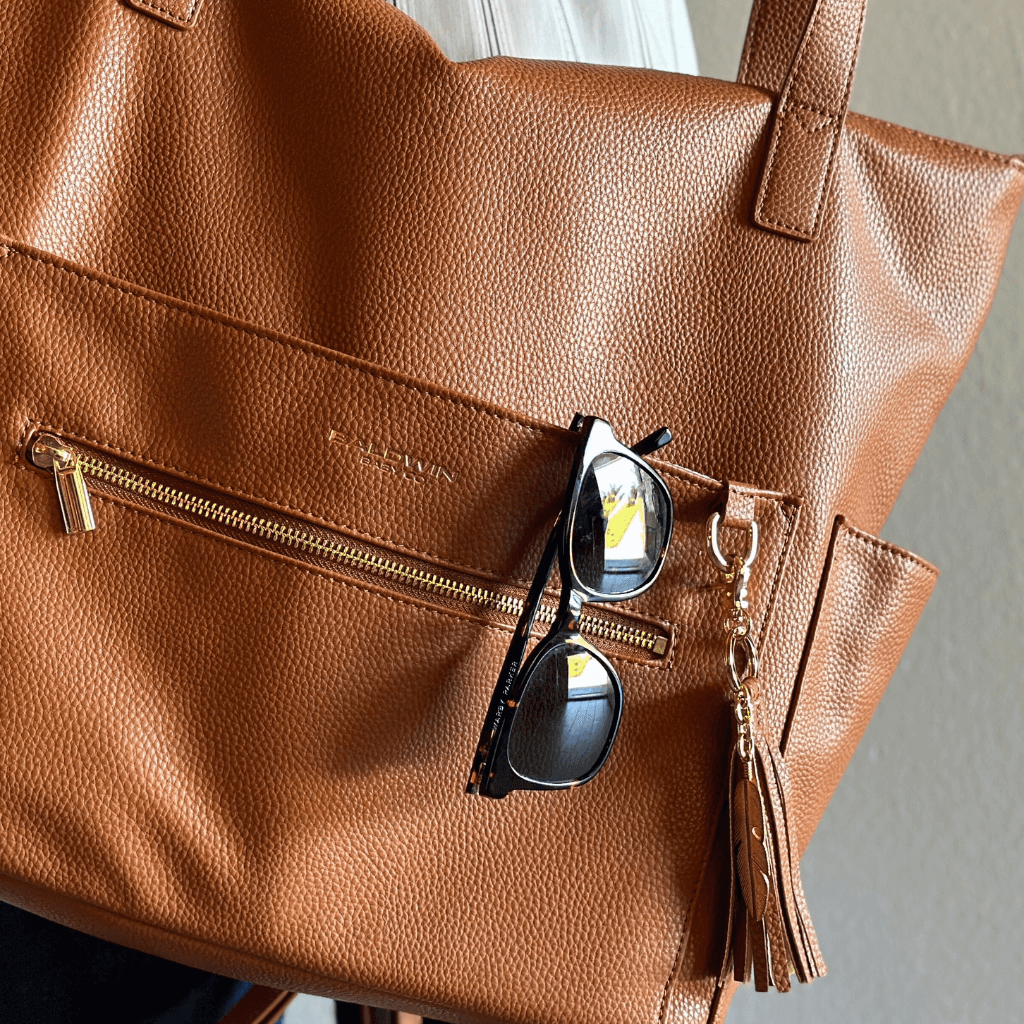 The Lillian Diaper Bag - Cognac