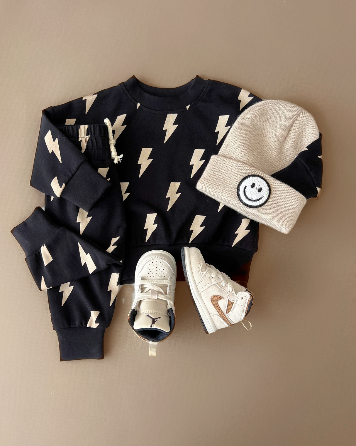 Jogger Set | Black Bolts - HoneyBug