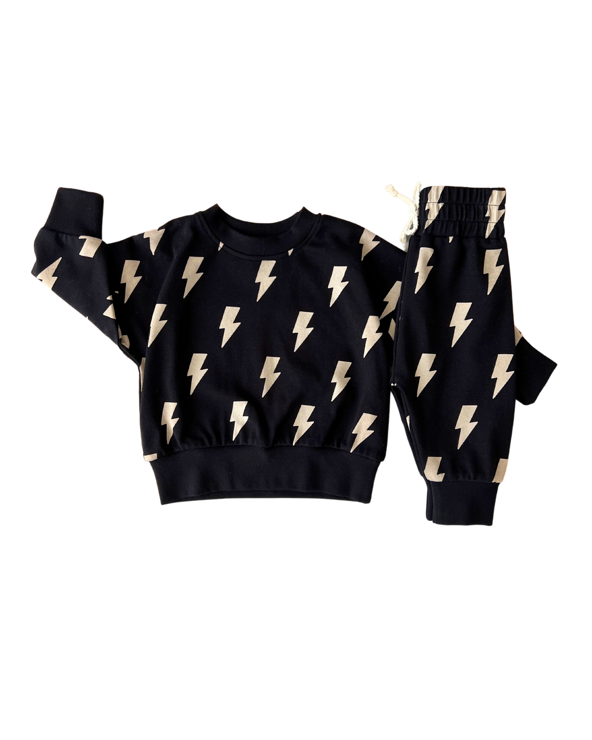 Jogger Set | Black Bolts - HoneyBug