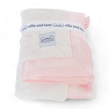 Luxury Satin Border Blanket - Pink