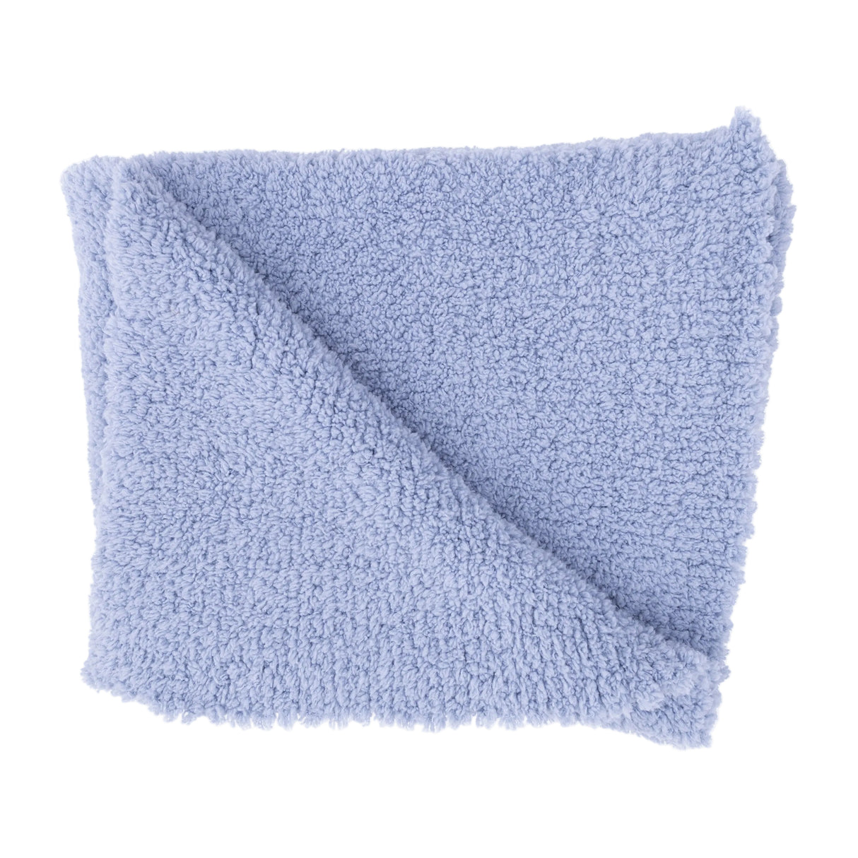 Chenille - Dusty Blue Stroller Blanket