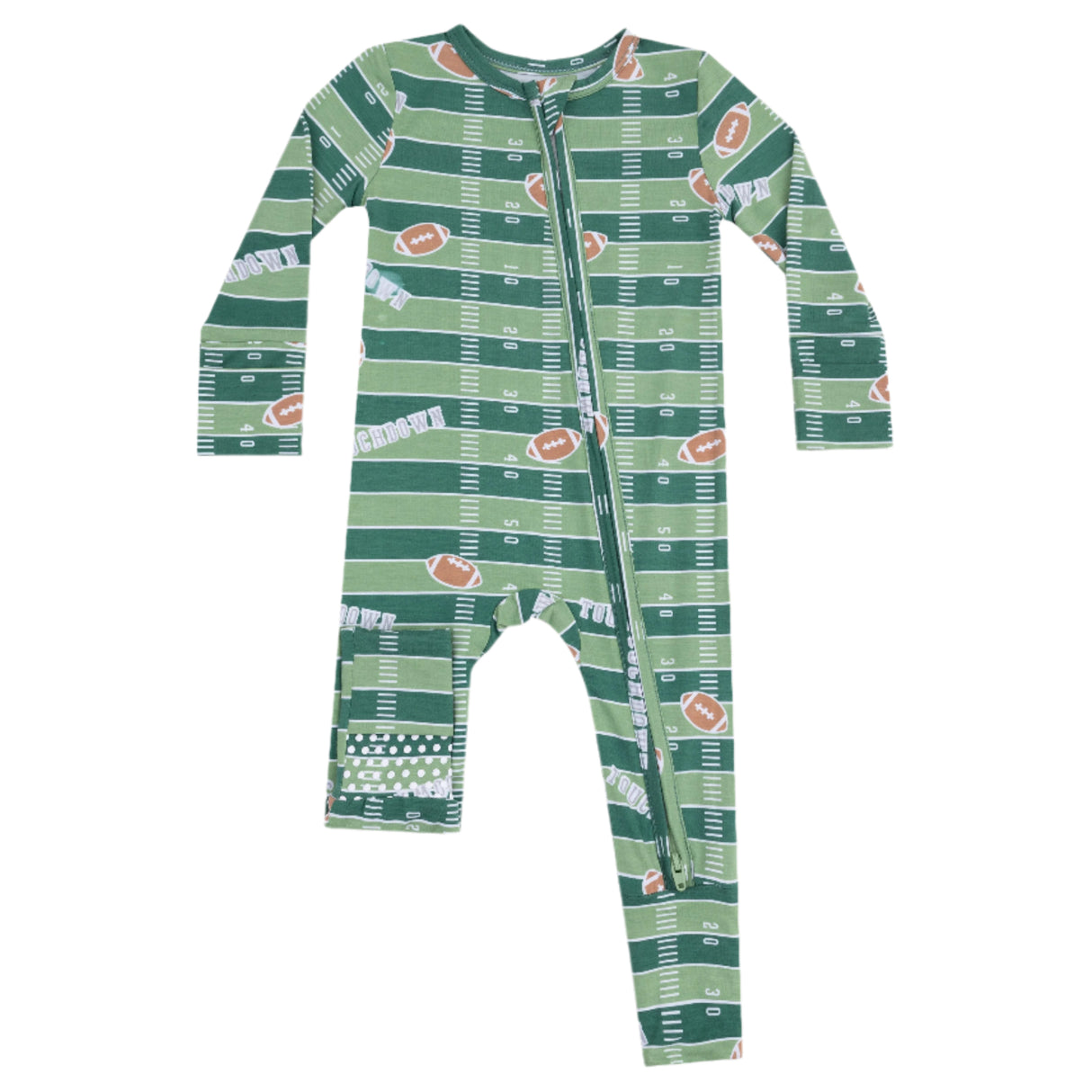Convertible Romper - Football Field - Glow in the Dark - HoneyBug
