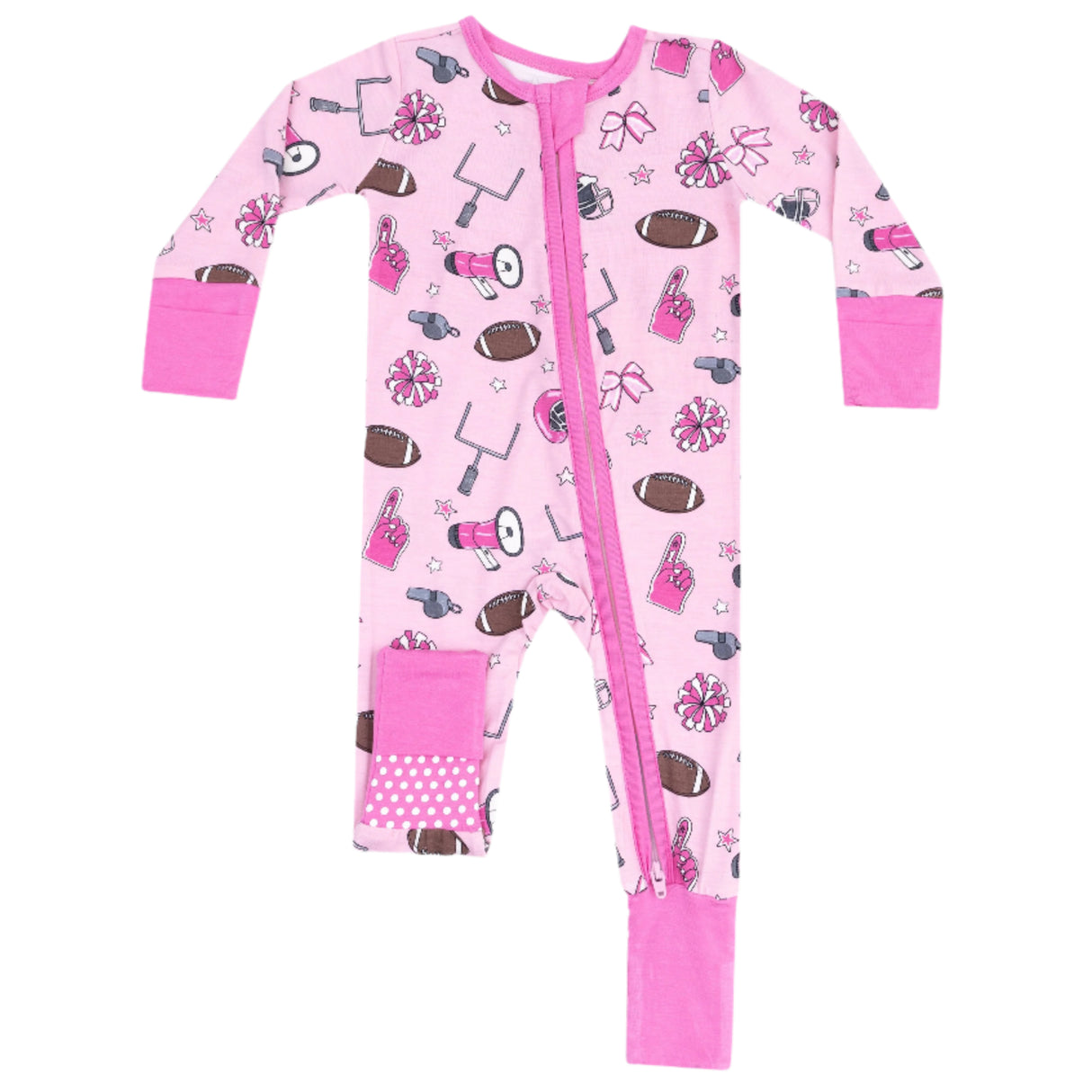 Convertible Romper - Game Day Pink - HoneyBug
