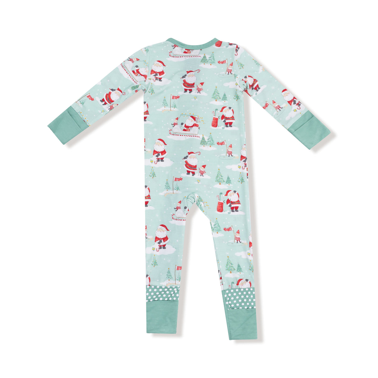 Convertible Romper - Golfing Santa and Elves - HoneyBug