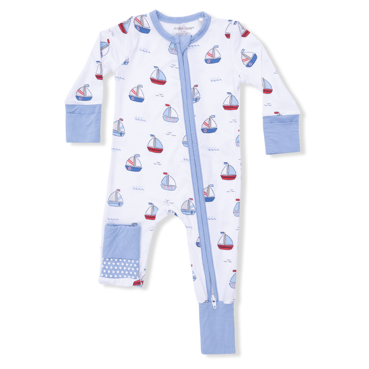 Bubbly Sailboats Blue - Convertible Romper