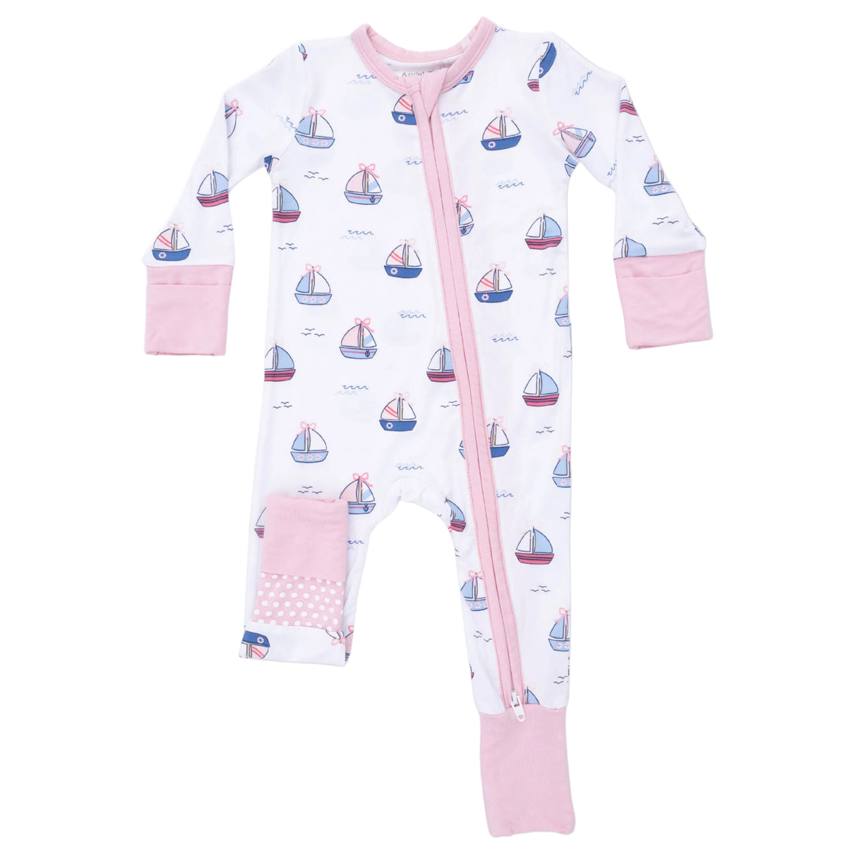 Bubbly Sailboats Pink - Convertible Romper