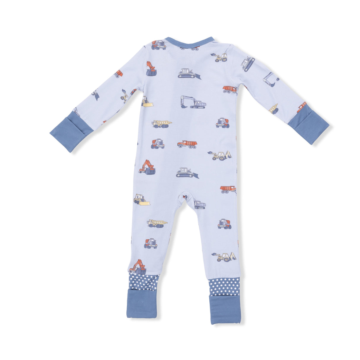 Construction Vehicles - Convertible Romper & Bandana Bib Set