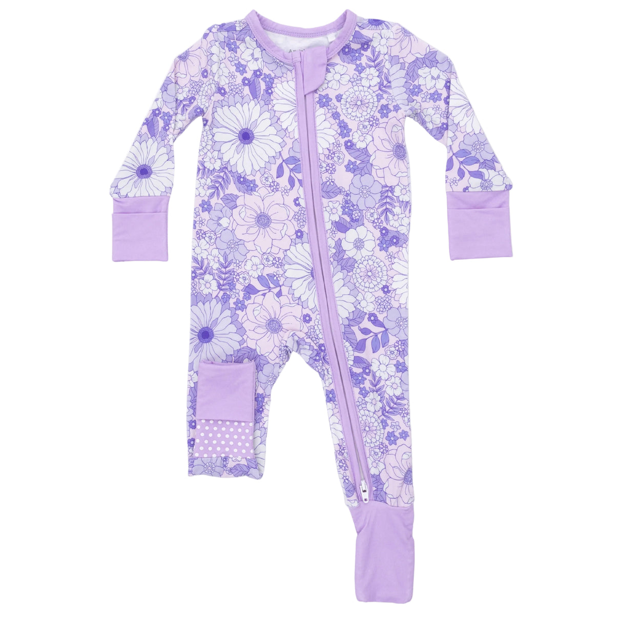 Lacy Lavender Floral - Convertible Romper