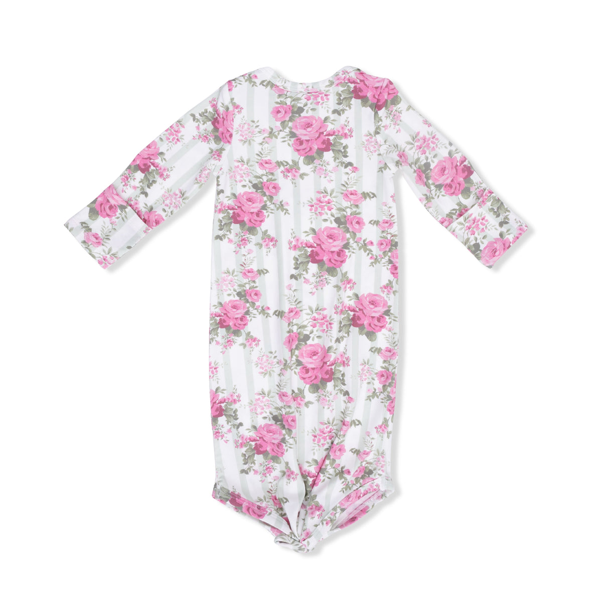 Cabbage Rose Stripe - Knotted Gown