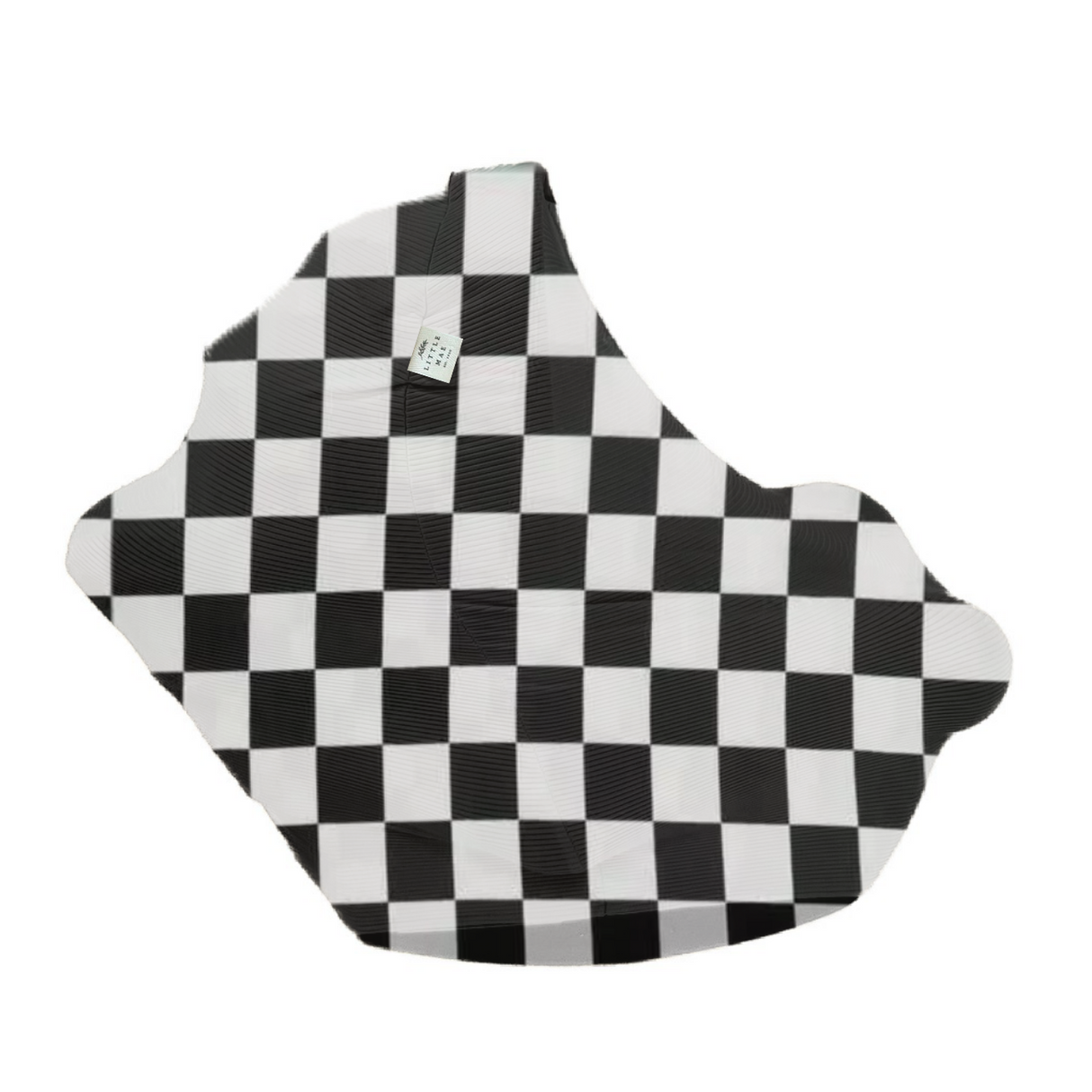 Race Black & White Checkered Carseat Cover