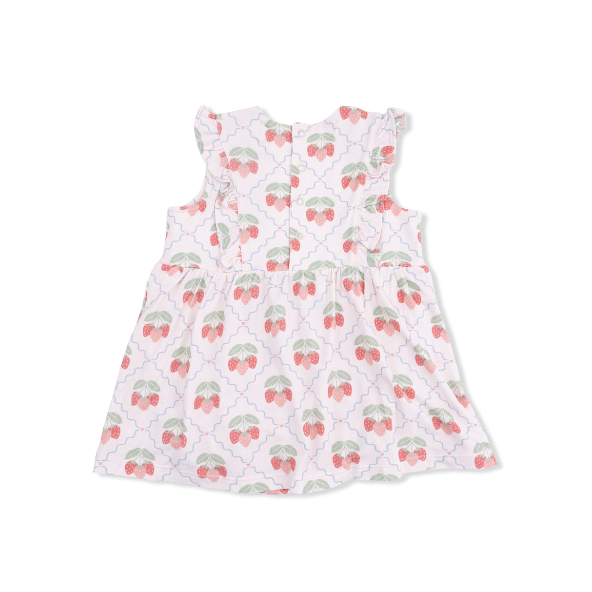 Sweet Strawberries - Ruffle Bodysuit Dress