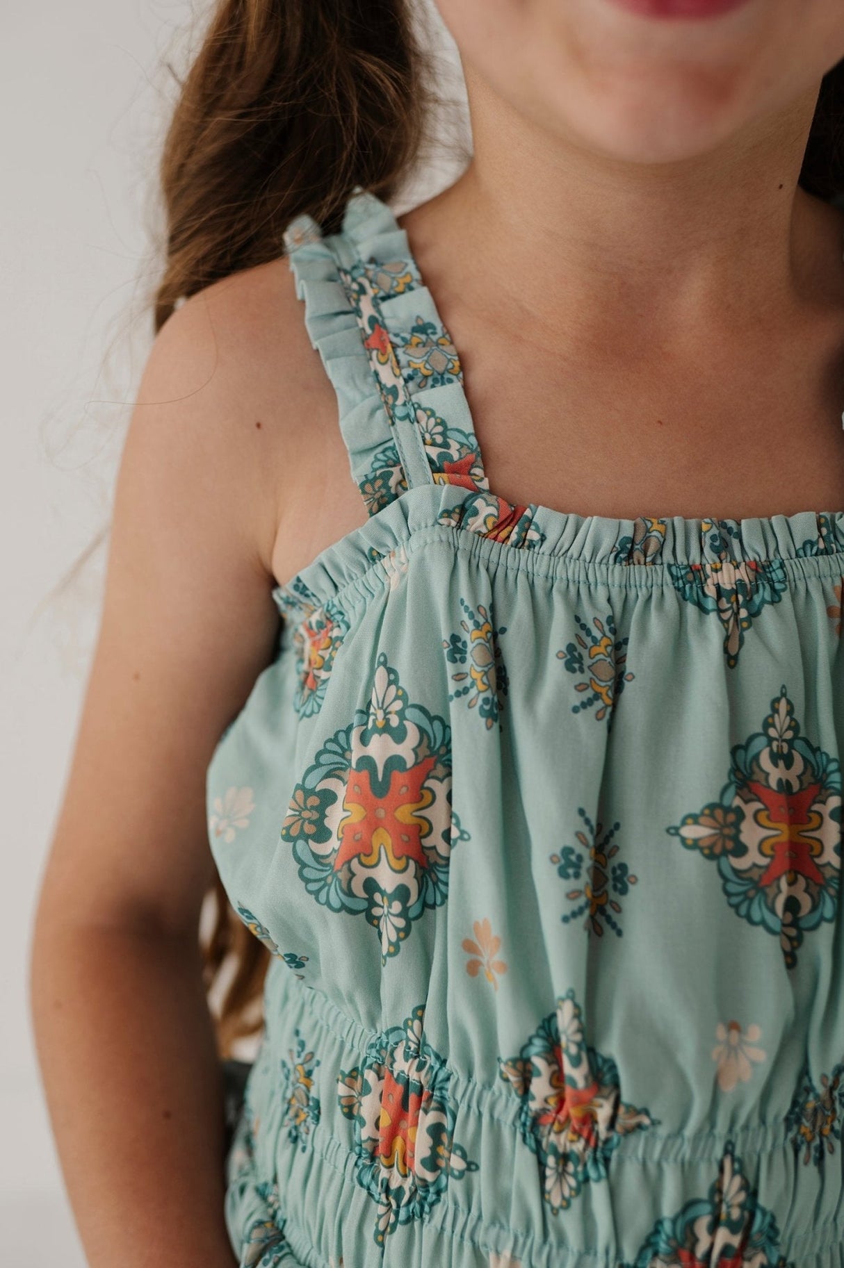 Ruffle Strap Shorts Romper