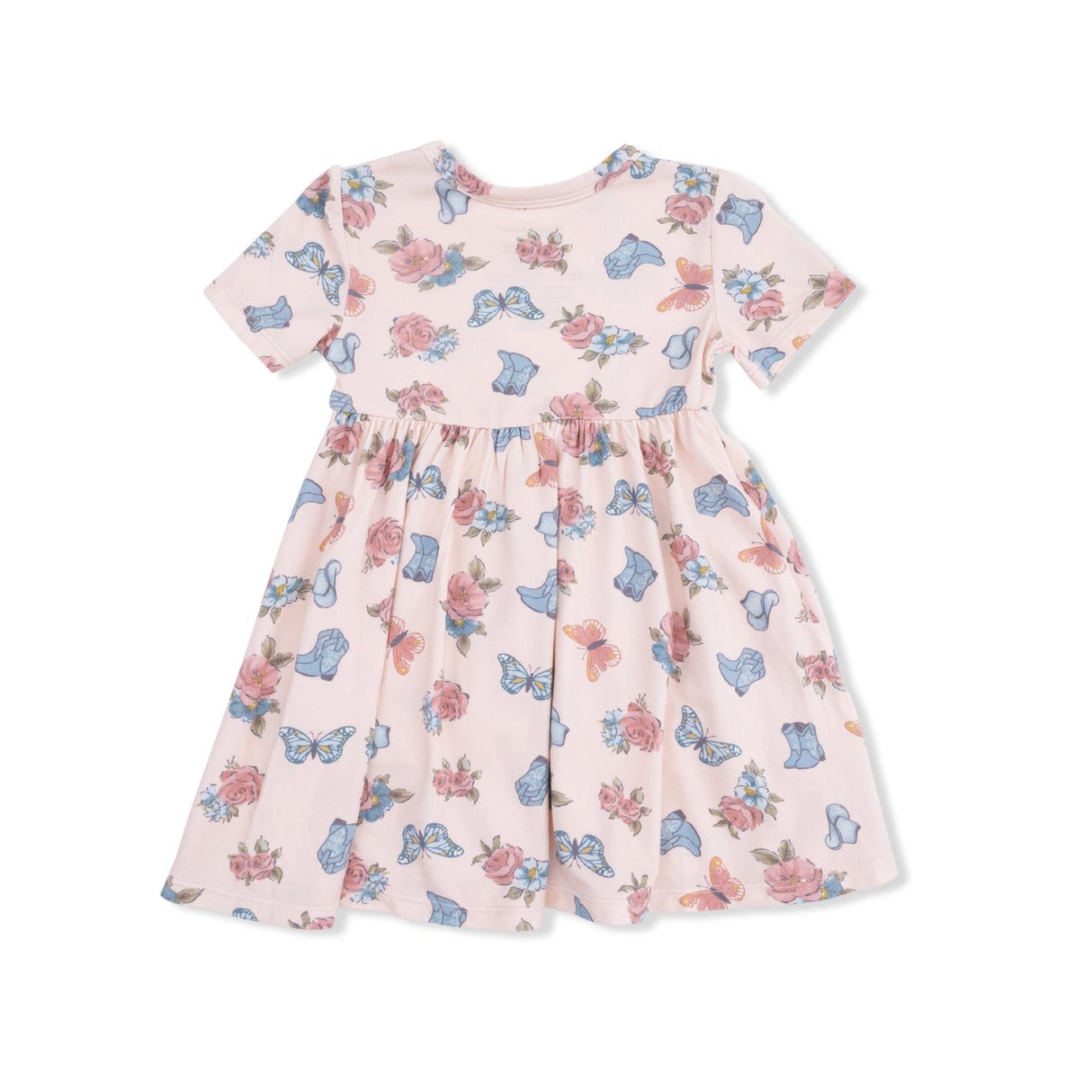 Country Girl Boots - Twirly Dress with Ruffle Pockets