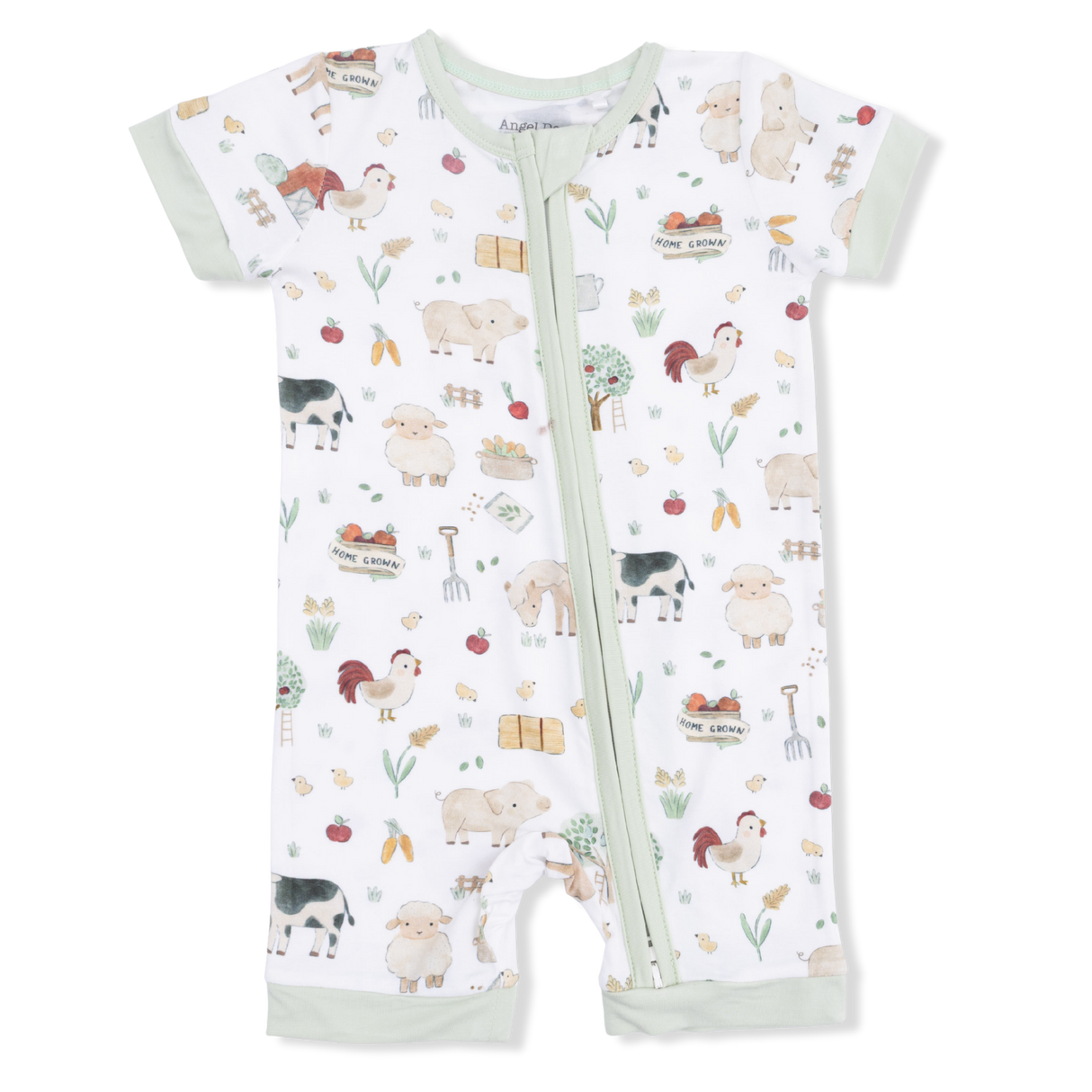 Cute Farm Animals Uni - Shortie 2 Way Zipper Romper