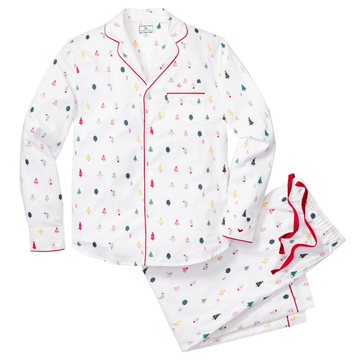 Men's Twill Pajama Set in Merry Trees - HoneyBug