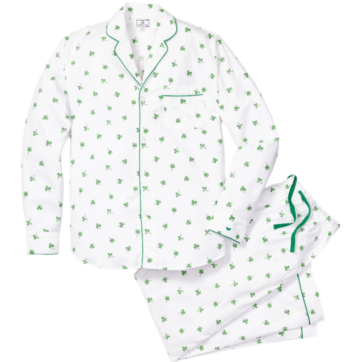 Men's Twill Pajama Set in Shamrocks - HoneyBug