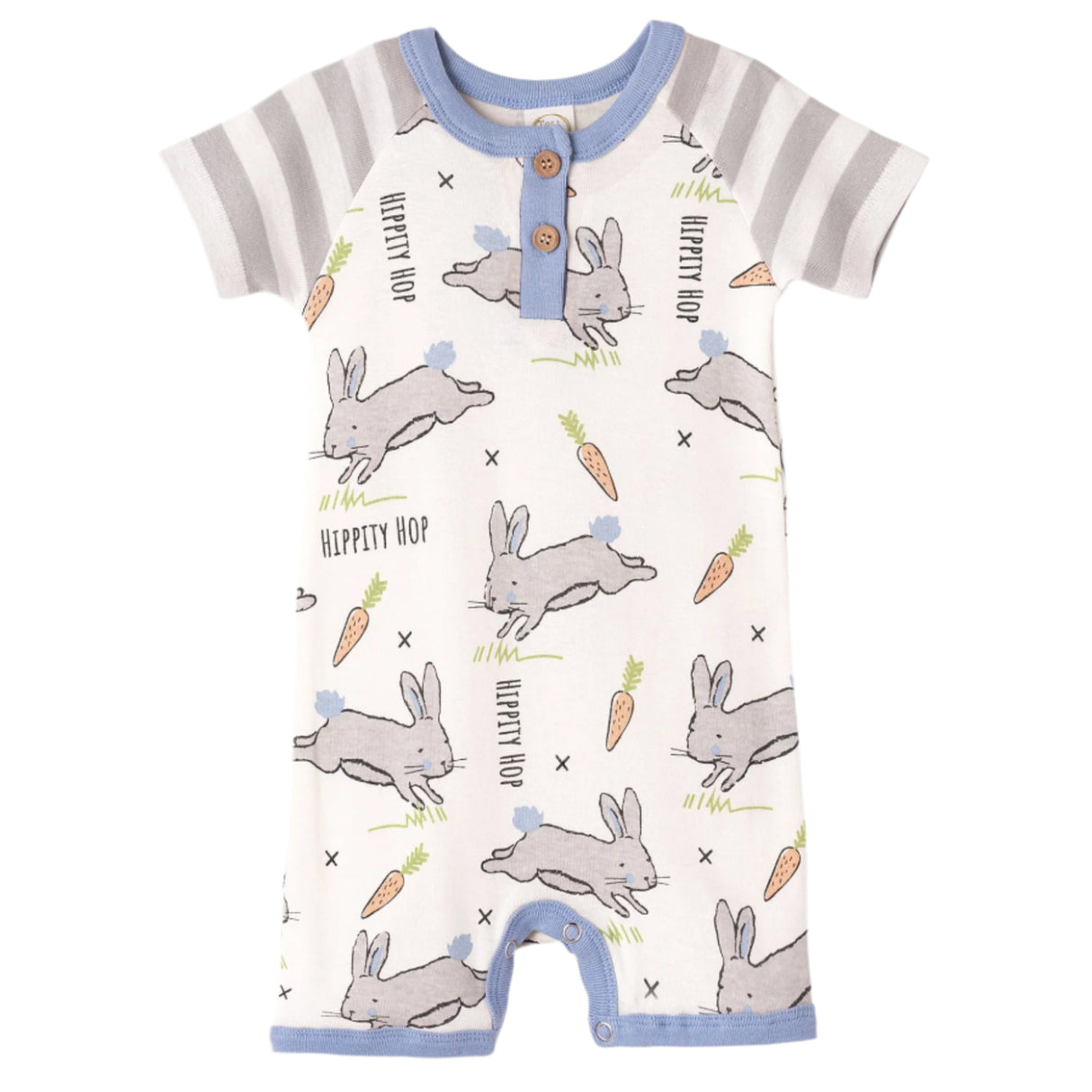 Easter Parade Cotton Short Romper - HoneyBug