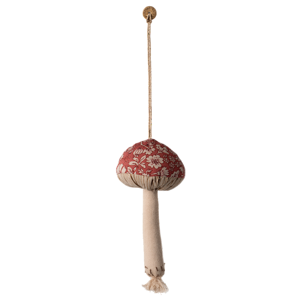 Mushroom ornament, Blossom - Red - HoneyBug