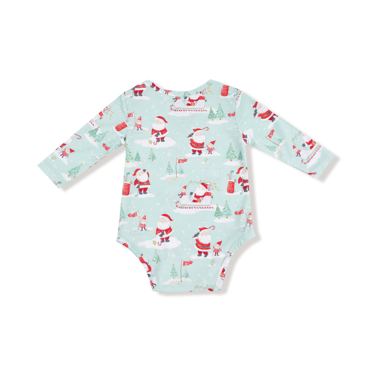 Golfing Santa and Elves - Lap Shoulder Bodysuit - HoneyBug