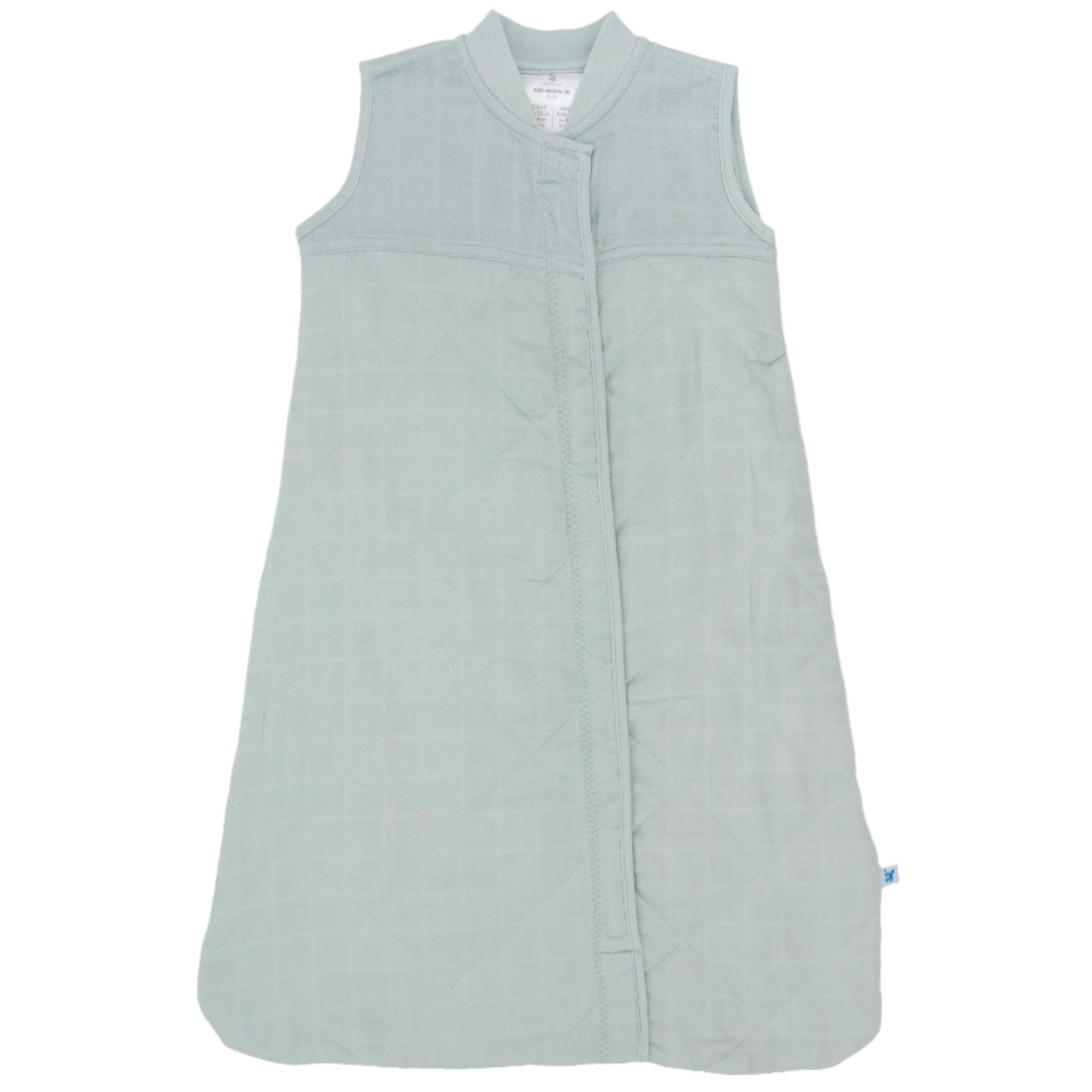 Cotton Muslin Quilted Sleep Bag - Sea Salt - HoneyBug